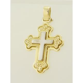 Gold 14k cross ΣΤ 000143 Weight:7.74gr