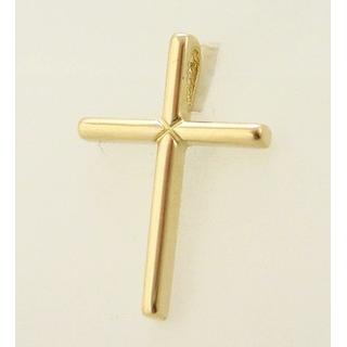 Gold 14k cross ΣΤ 000154 Weight:1.58gr