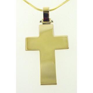 Gold 14k cross ΣΤ 000194 Weight:5.5gr