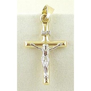 Gold 14k cross  ΣΤ 000196 Weight:0.97gr