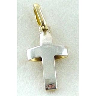 Gold 14k cross ΣΤ 000201 Weight:0.9gr