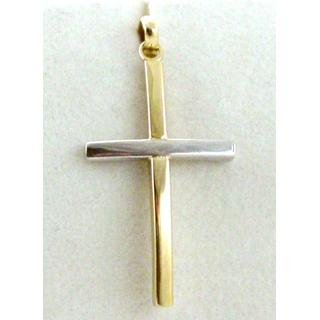 Gold 14k cross  ΣΤ 000203 Weight:1gr