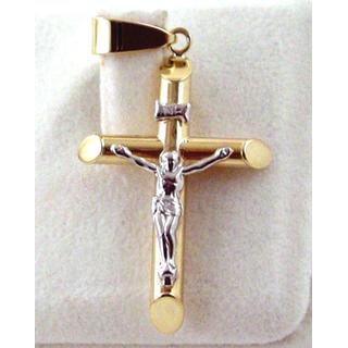 Gold 14k cross ΣΤ 000204 Weight:1.4gr