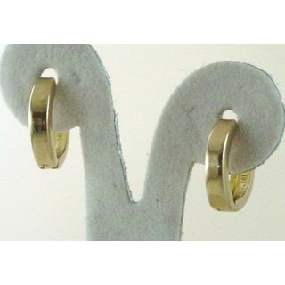 Χρυσά σκουλαρίκια Κ14 χωρίς πέτρες Μοντέρνα-Διάφορα ΣΚ 000776  Βάρος:1.15gr