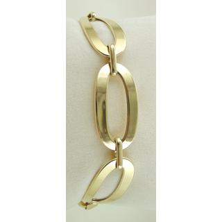 Gold 14k bracelet ΒΡ 000664  Weight:7.69gr
