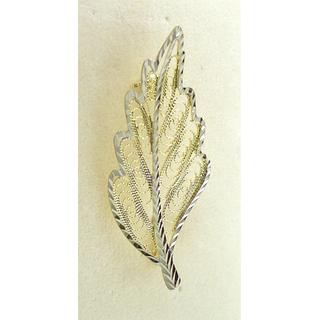 Gold 14k brooch Flowers ΚΑ 000031  Weight:2.82gr