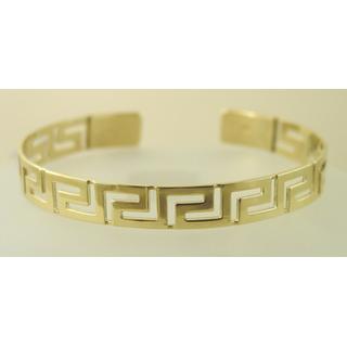 Gold 14k bracelet Greek key ΒΡ 000670  Weight:11.92gr