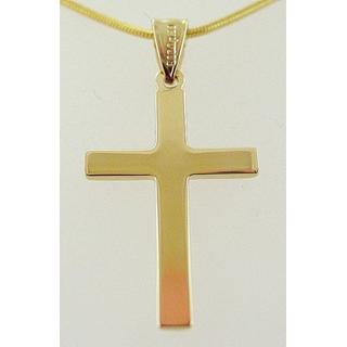 Gold 14k cross ΣΤ 000210 Weight:0.95gr