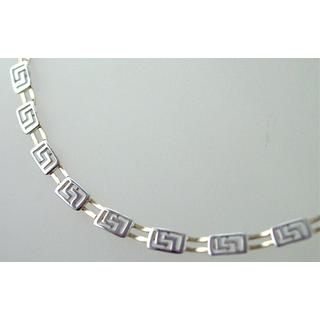 Gold 14k necklace Greek key ΚΟ 000437  Weight:11.83gr