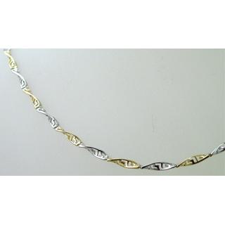 Gold 14k necklace Greek key ΚΟ 000438  Weight:10.04gr