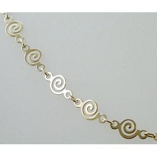 Gold 14k necklace Spiral ΚΟ 000440  Weight:7.24gr