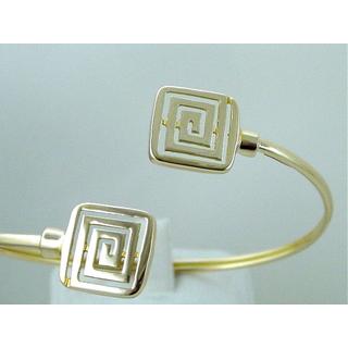 Gold 14k bracelet Greek key ΒΡ 000706  Weight:7.3gr