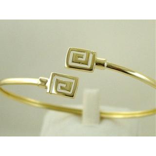 Gold 14k bracelet Greek key ΒΡ 000707  Weight:4.84gr