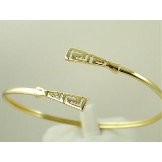 Gold 14k bracelet Greek key ΒΡ 000708  Weight:4.4gr