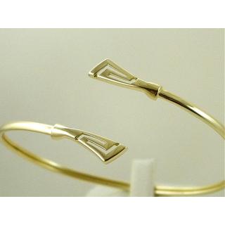 Gold 14k bracelet Greek key ΒΡ 000709  Weight:4.43gr