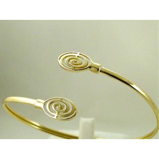Gold 14k bracelet Spiral ΒΡ 000710  Weight:4.5gr