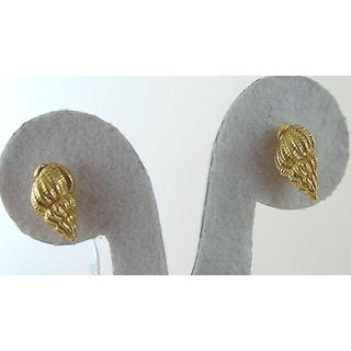 Gold 14k earrings Turtle ΣΚ 000810  Weight:2.12gr