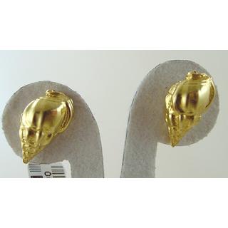 Gold 14k earrings Turtle ΣΚ 000811  Weight:3.05gr