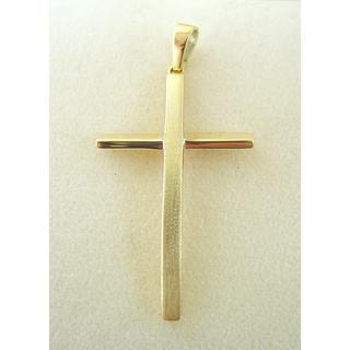 Gold 14k cross ΣΤ 000221 Weight:3.9gr