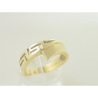 Gold 14k ring  Greek key ΔΑ 000225Λ  Weight:4.09gr