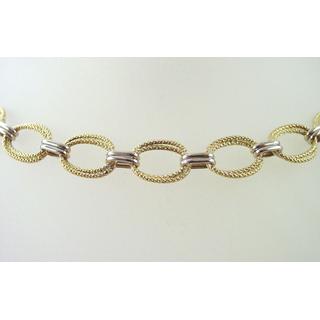 Gold 14k necklace Greek key ΚΟ 000448  Weight:9.18gr