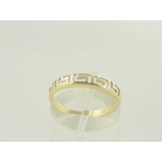 Gold 14k ring Greek key ΔΑ 000202Λ  Weight:1.51gr