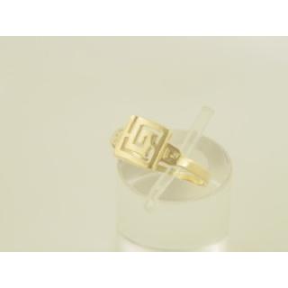 Gold 14k ring Greek key ΔΑ 000632Λ  Weight:1.33gr