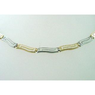 Gold 14k necklace Greek key ΚΟ 000452  Weight:7.27gr