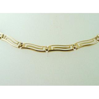 Gold 14k necklace Greek key ΚΟ 000453  Weight:6.8gr