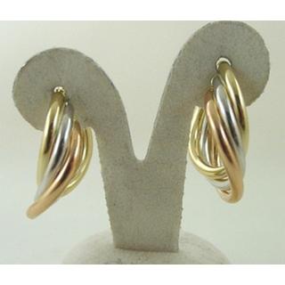 Gold 14k earrings ΣΚ 000833  Weight:3.72gr