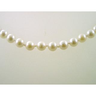Gold 14k necklace with Pearls ΚΟ 000432Α  Weight:2gr