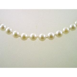 Gold 14k necklace with Pearls ΚΟ 000432Β  Weight:3gr