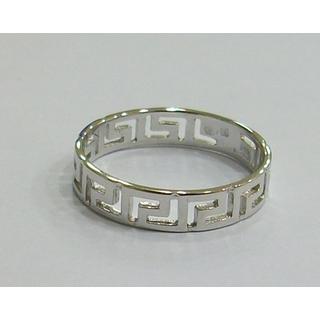 Gold 14k ring Greek key ΔΑ 000143Λ  Weight:1.67gr