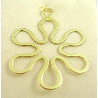Gold 14k pendants Flowers ΜΕ 000470  Weight:2.55gr