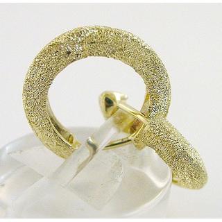 Χρυσά σκουλαρίκια Κ14 χωρίς πέτρες Μοντέρνα-Διάφορα ΣΚ 000879  Βάρος:3.84gr