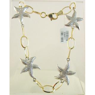 Gold 14k bracelet Turtle ΒΡ 000750  Weight:4.1gr