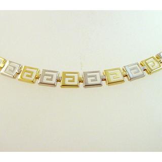 Gold 14k necklace Greek key ΚΟ 000463  Weight:9.03gr