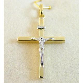 Gold 14k cross  ΣΤ 000236 Weight:1.02gr