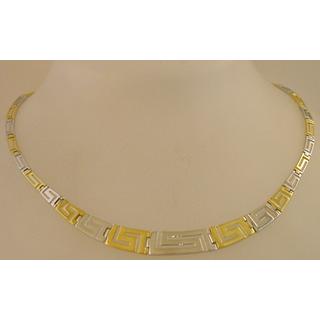 Gold 14k necklace Greek key ΚΟ 000467  Weight:20.76gr