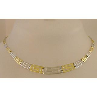 Gold 14k necklace Greek key ΚΟ 000468  Weight:13.51gr