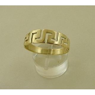 Gold 14k ring Greek key ΔΑ 001441Λ  Weight:2.78gr