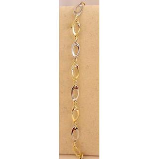 Gold 14k bracelet ΒΡ 000773  Weight:2.42gr