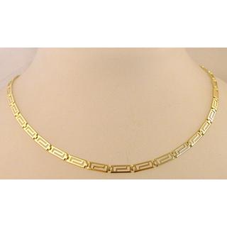 Gold 14k necklace Greek key ΚΟ 000474  Weight:6.94gr