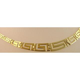 Gold 14k necklace Greek key ΚΟ 000477  Weight:20.06gr