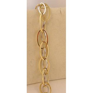 Gold 14k bracelet ΒΡ 000792  Weight:7.26gr