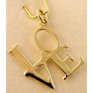 Gold 14k pendants ΜΕ 000494  Weight:0.9gr