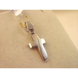 Gold 14k cross ΣΤ 000227Λ Weight:2.5gr