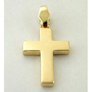 Gold 14k cross ΣΤ 000240Λ Weight:3.27gr