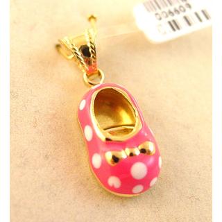 Gold 14k pendants Children ΜΕ 000518  Weight:1.27gr