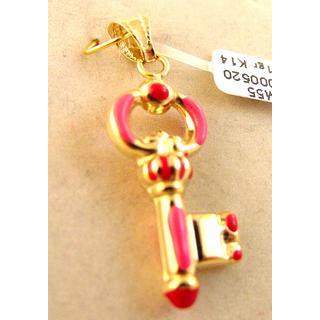 Gold 14k pendants Children ΜΕ 000520  Weight:1.71gr